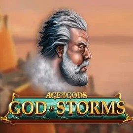Age Of The Gods: God of Storms by Playtech, showcased at cazeuss.co.uk – game logo