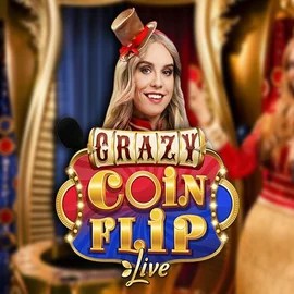 Try Crazy Coin Flip slot by Evolution on cazeuss.co.uk – logo image