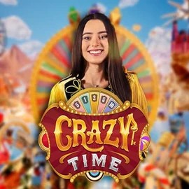 Play the Crazy Time slot by Evolution on Cazeus Casino