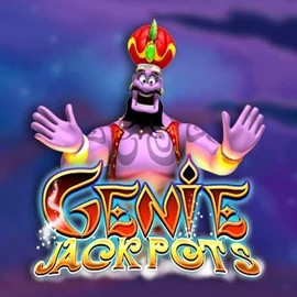 Genie Jackpots online game logo by Blueprint Gaming on cazeuss.co.uk