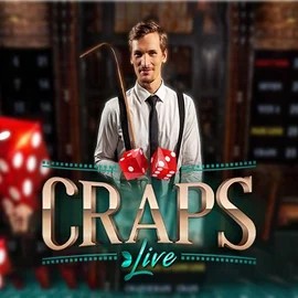 Live Craps slot icon by Evolution, available at Cazeus Casino