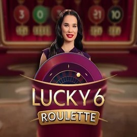 Official Live Casino logo: Lucky 6 Roulette by Pragmatic Play at Cazeus Casino