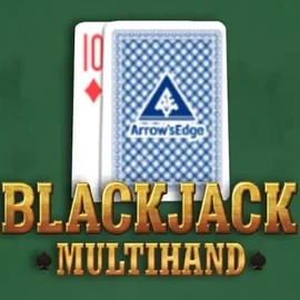 Multihand Blackjack online game logo by Pragmatic Play on cazeuss.co.uk