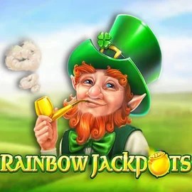 Official Jackpots logo: Rainbow Jackpots by Red Tiger Gaming at Cazeus Casino