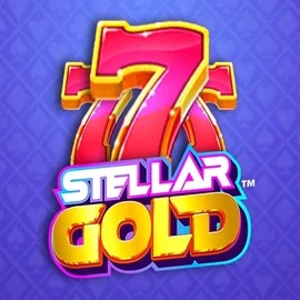 Stellar Gold logo – Slots by Snowborn Games at Cazeus Casino