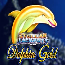 Enjoy Dolphin Gold with Stellar Jackpots by Lightning Box Game – logo hosted on cazeuss.co.uk
