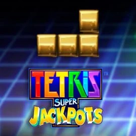 Jackpots logo of Tetris Super Jackpots from WMS at Cazeus Casino