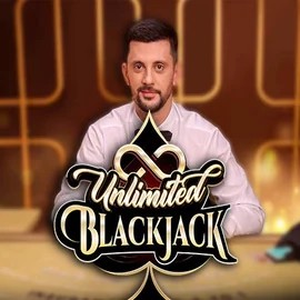 Unlimited Blackjack slot visual from Ezugi available on cazeuss.co.uk