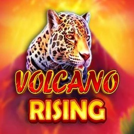 Volcano Rising logo by RubyPlay at Cazeus Casino