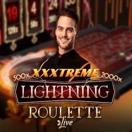 XXXtreme Lightning Roulette online game logo by Evolution on cazeuss.co.uk